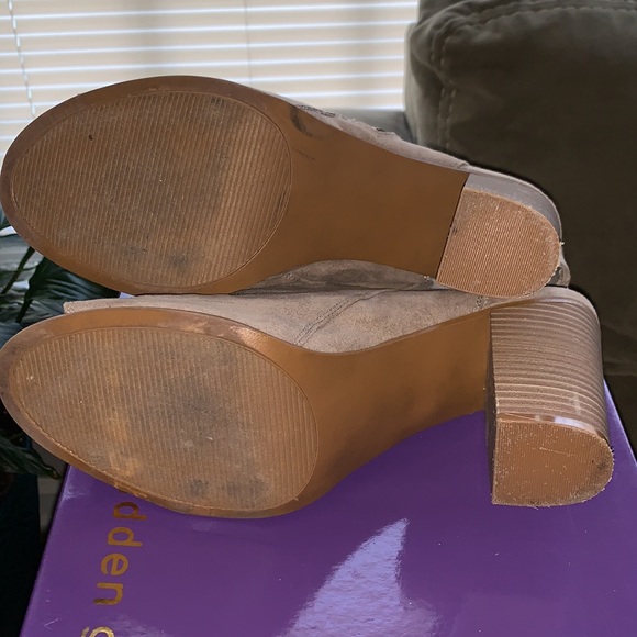 Suede Open Toe Boots - Picture 4 of 6